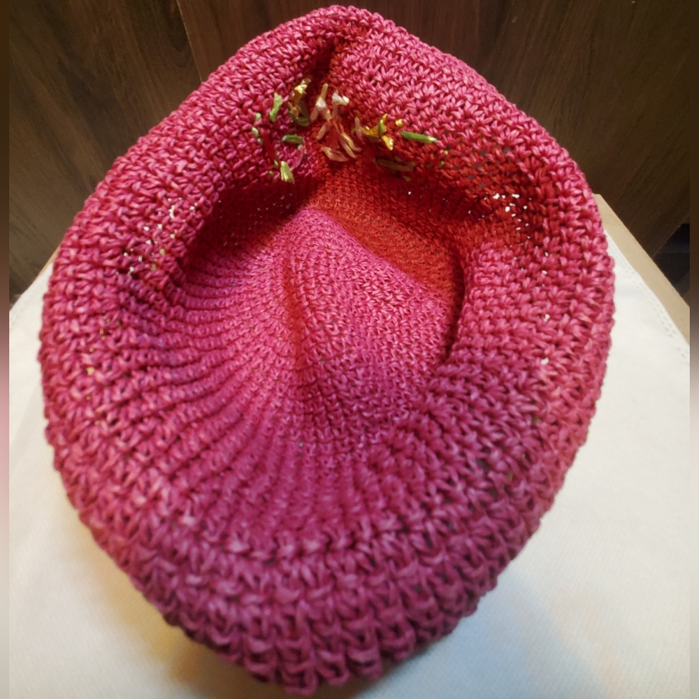 90s Blossom floppy hat raffia - Picture 3 of 3
